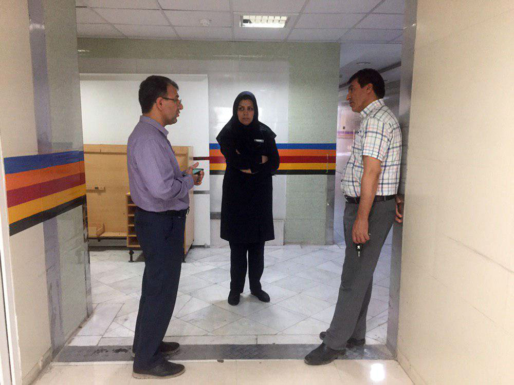 بازدید معاون درمان دانشگاه علوم پزشکی استان از پروژه بخش NICU و ناباروری بیمارستان بنت الهدی بجنورد